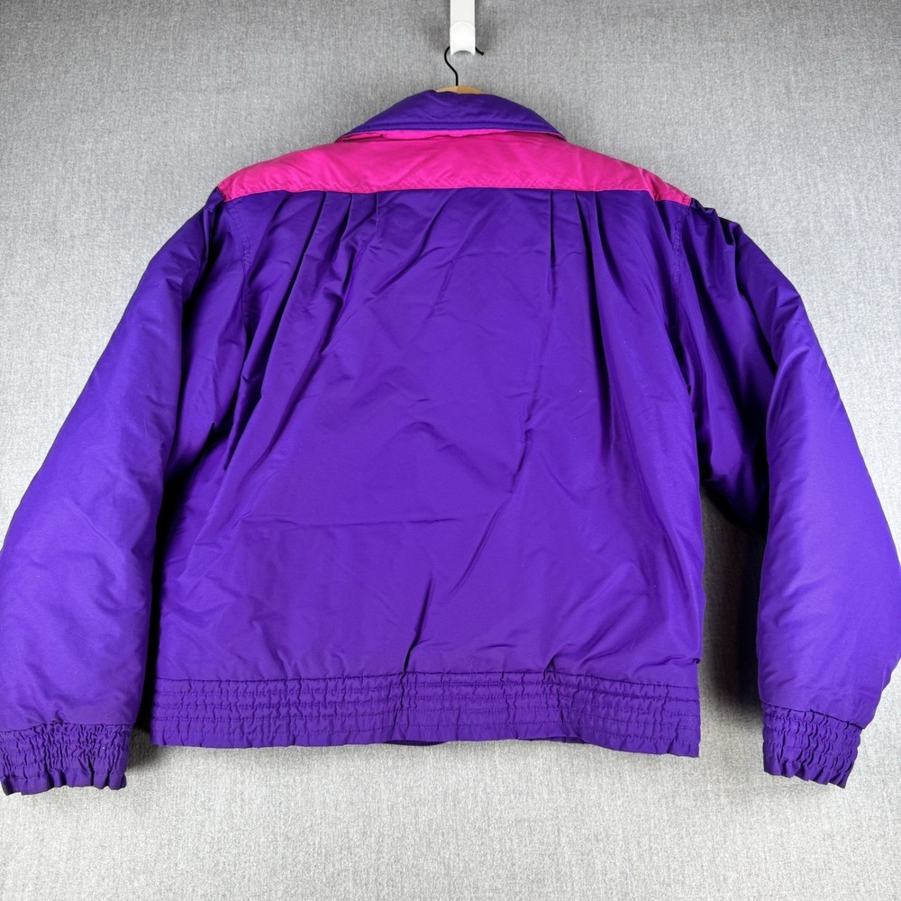 Vintage Helly Hansen Europa Ski Jacket Purple Pink Sz 12 Made Korea 90s - Picture 13 of 16